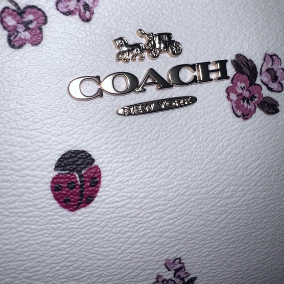 Coach Madi Crossbody w/ Ladybug Floral Print CU273 Chalk Multi Bag - Picture 8 of 9